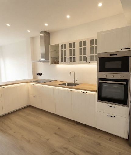 Cocina a medida de diseño moderno